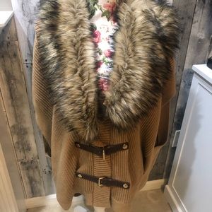 Michael Kors fur trimmed sweater